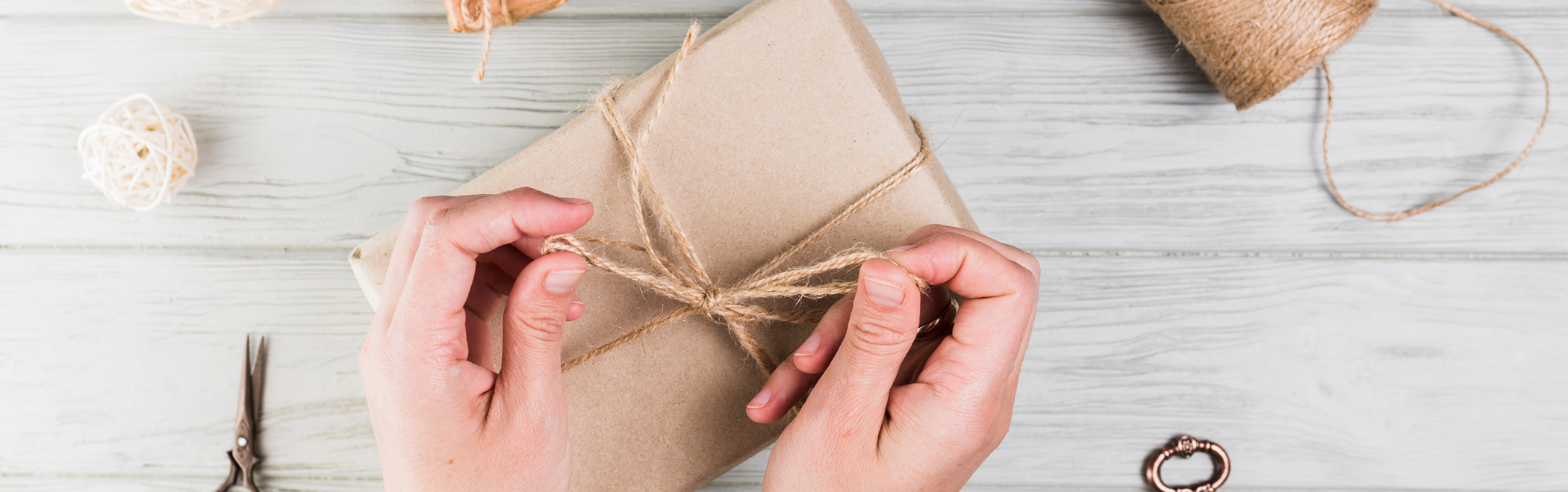 woman making decorations